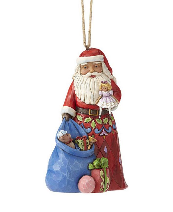 Jim Shore Santa with Toy Bag Ornament - Macy's