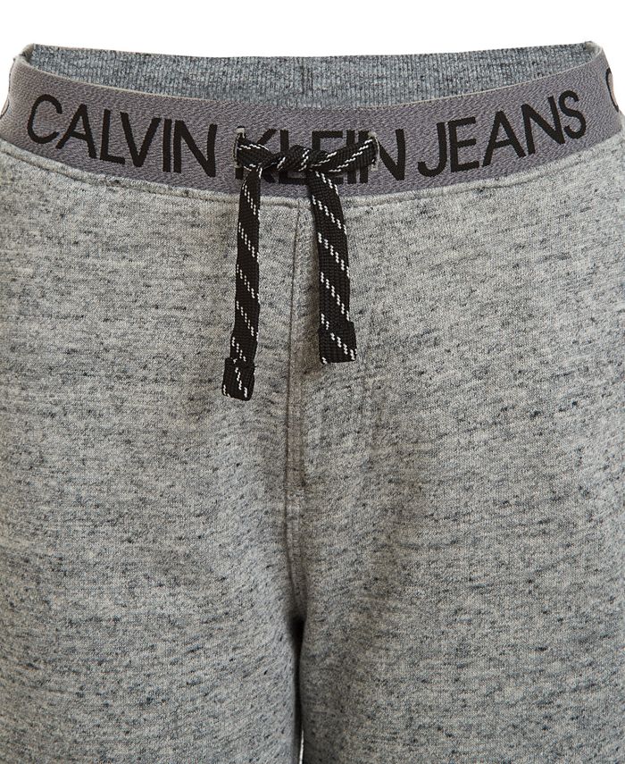 Calvin Klein Big Boys Logo Waistband Fleece Joggers & Reviews ...