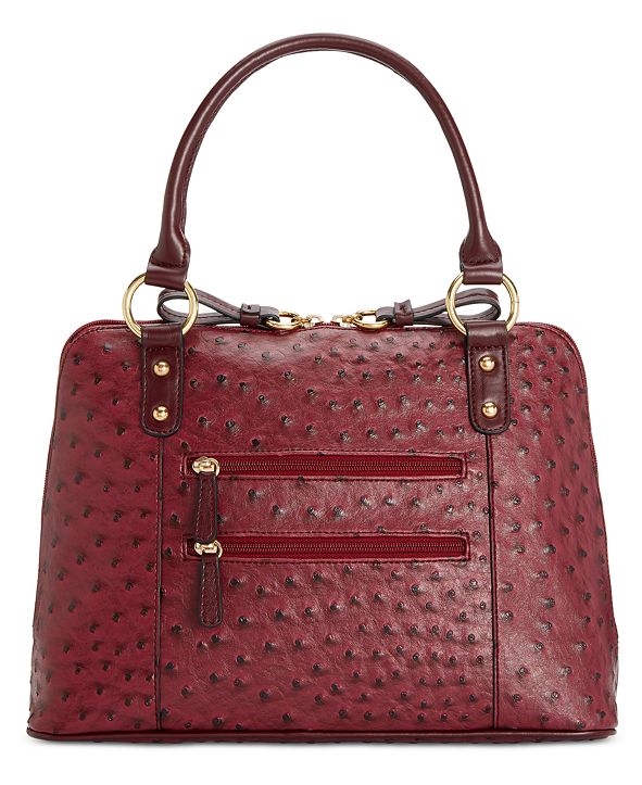 Giani Bernini OstrichEmbossed Dome Satchel, Created for Macy's