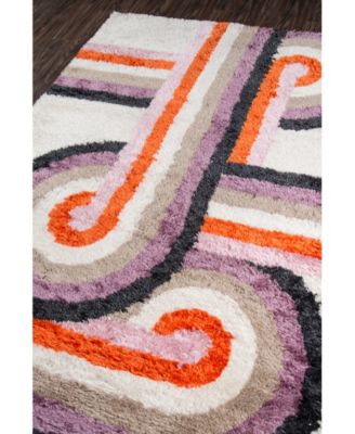 Novogratz Retro Ret-5 Lavender 7'6" x 9'6" Area Rug