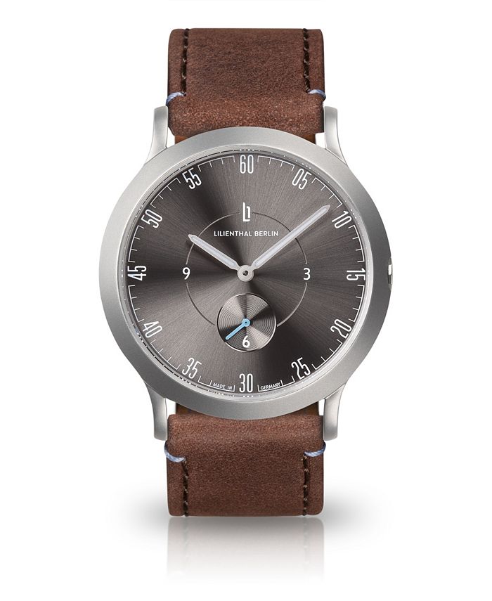 Lilienthal Berlin L1 Gray Leather Watch 37mm Macy's