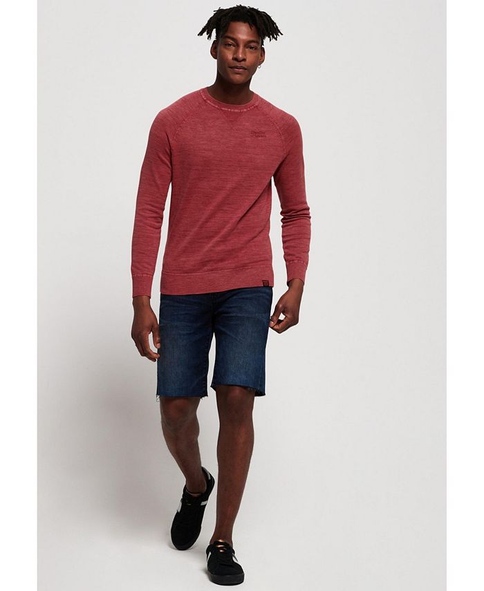 Long Sleeve Garment Dyed Sweater main image 1