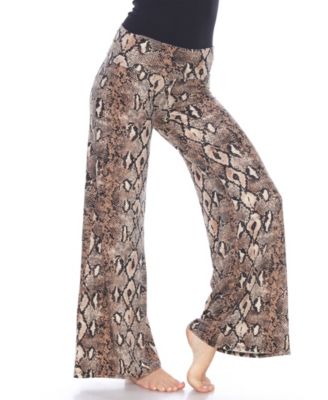 Python Printed Palazzo Pants
