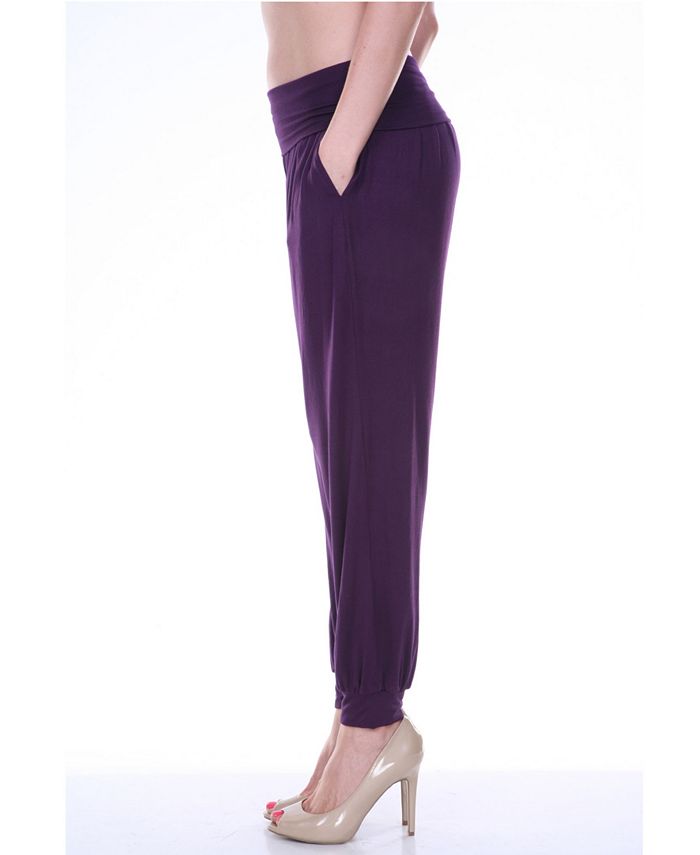 white mark harem pants