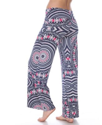 Geometric Print Palazzo Pants