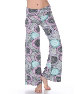 Circle Print Palazzo Pants
