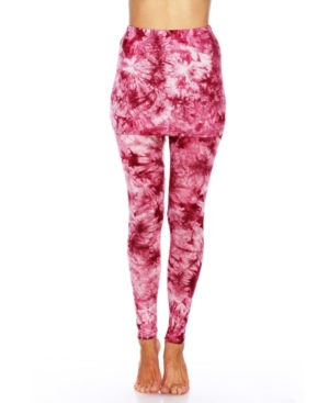 White Mark Tie Dye Skirted Leggings
