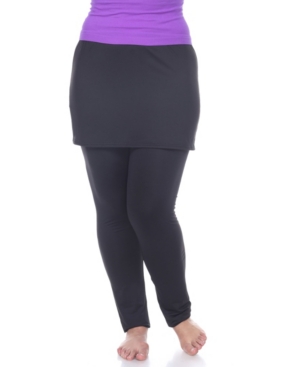 White Mark Plus Skirted Leggings