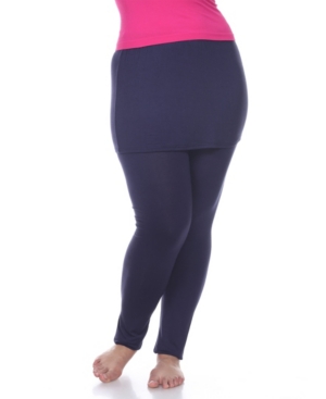 White Mark Plus Skirted Leggings