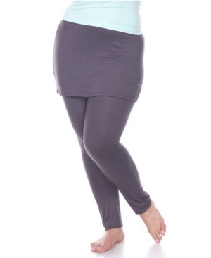 White Mark Plus Skirted Leggings