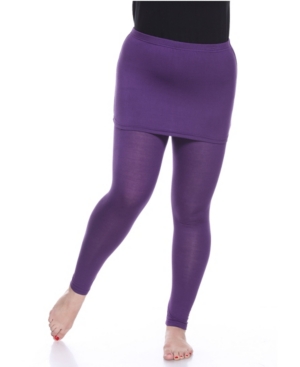 White Mark Plus Skirted Leggings