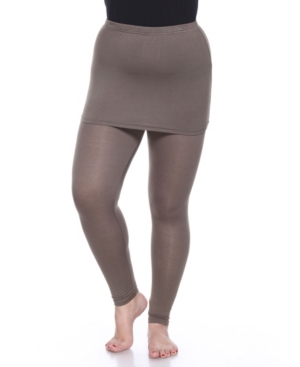 White Mark Plus Skirted Leggings