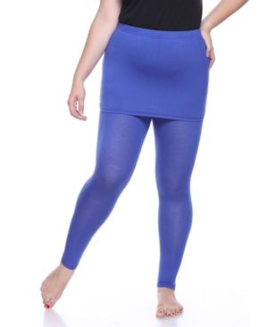 White Mark Plus Skirted Leggings