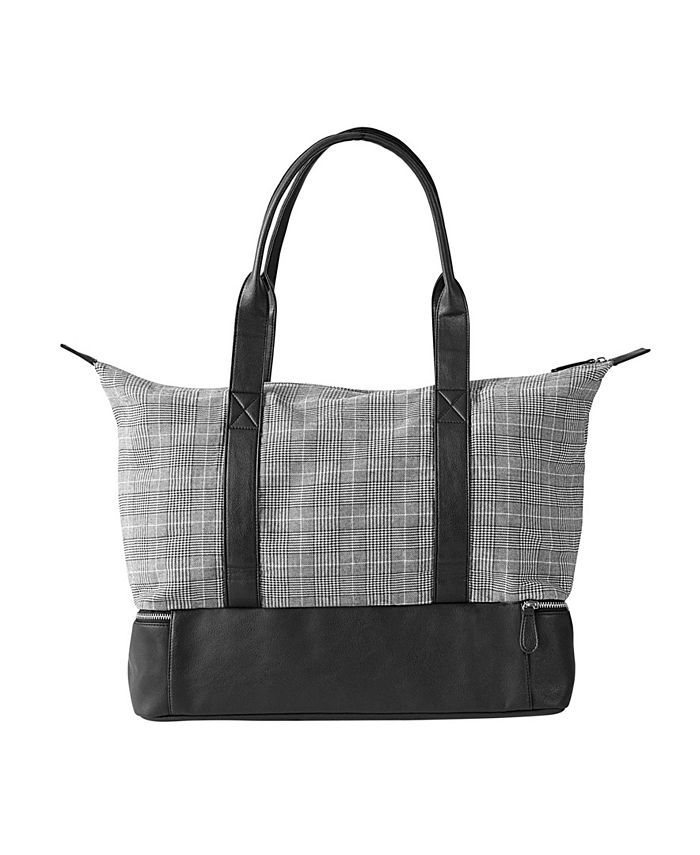 Cathy's Concepts Personalized Glen Plaid Luggage Tote - Macy's