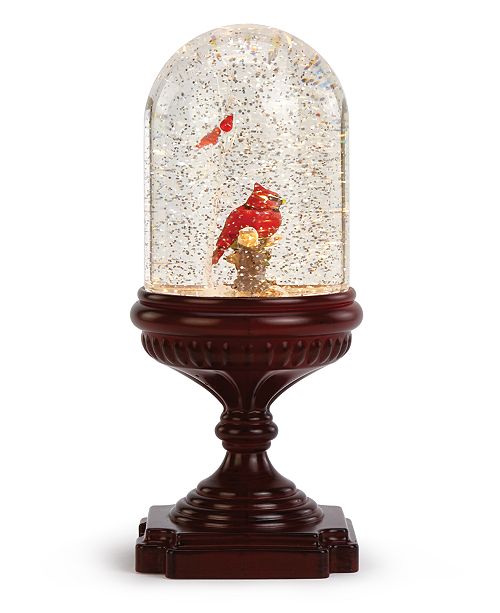 Napco Led Red Cardinal In Water Globe Reviews All Holiday