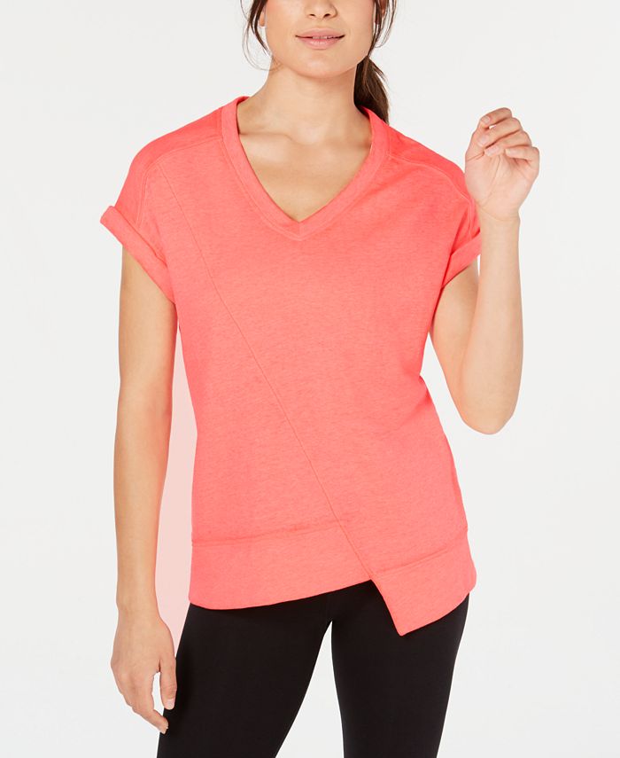 Calvin Klein Asymmetrical T-Shirt & Reviews - Tops - Women - Macy's