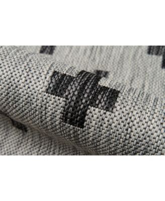 Novogratz Villa Vi-01 Gray 6'7" x 9'6" Outdoor Area Rug