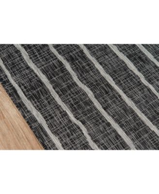 Novogratz Villa Vi-03 Charcoal 6'7" x 9'6" Outdoor Area Rug
