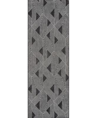 Novogratz Villa Vi-06 Charcoal 6'7" x 9'6" Outdoor Area Rug