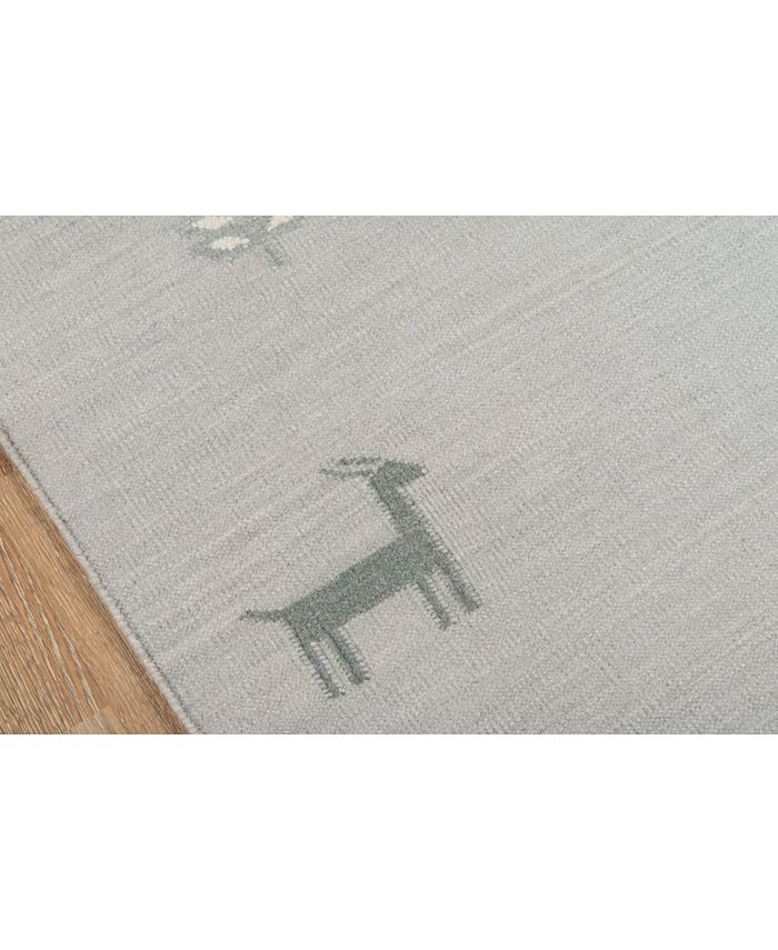 Erin Gates Thompson Tho2 Porter Gray 2'3" x 8' Runner Area Rug Macy's