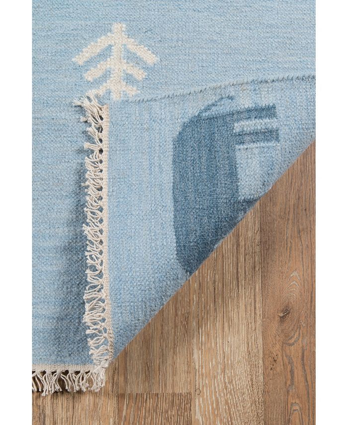 Erin Gates Thompson Tho2 Porter Blue 3'6" x 5'6" Area Rug Macy's