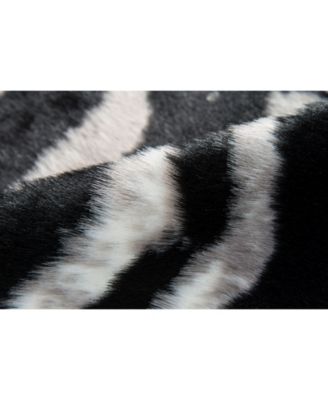 Acadia Aca-1 Zebra 5'3" x 7'10" Area Rug