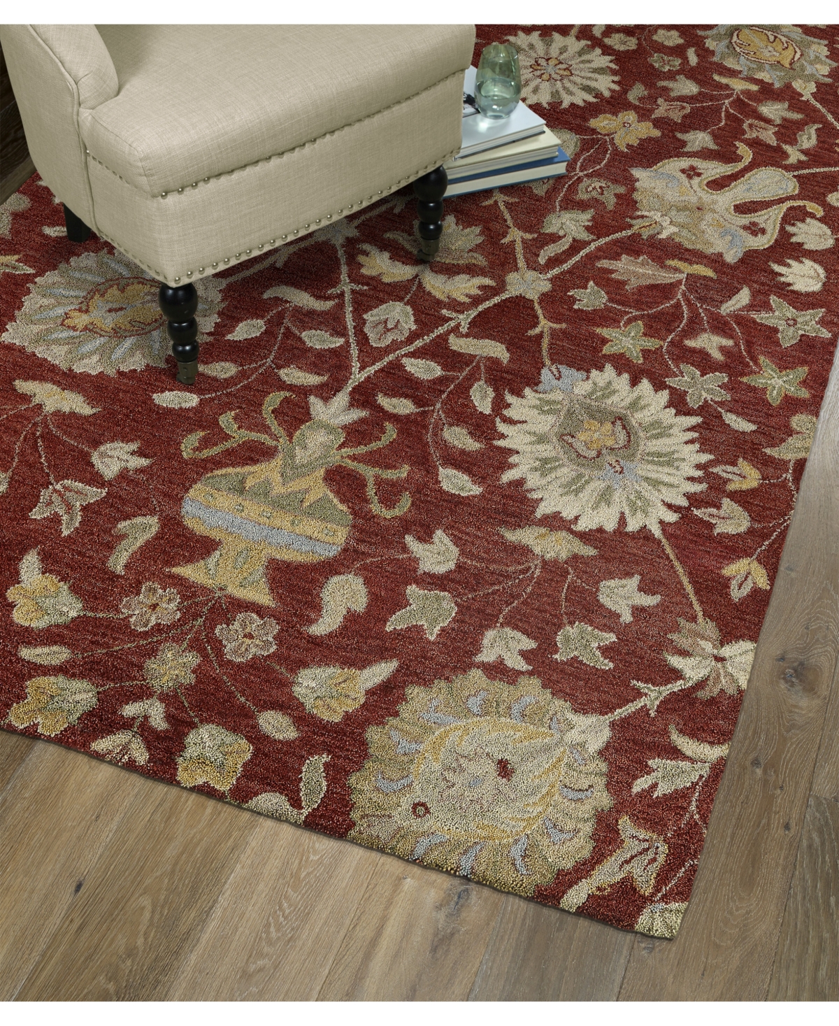 Kaleen Helena Aphrodite-024 'x Area Rug - Red