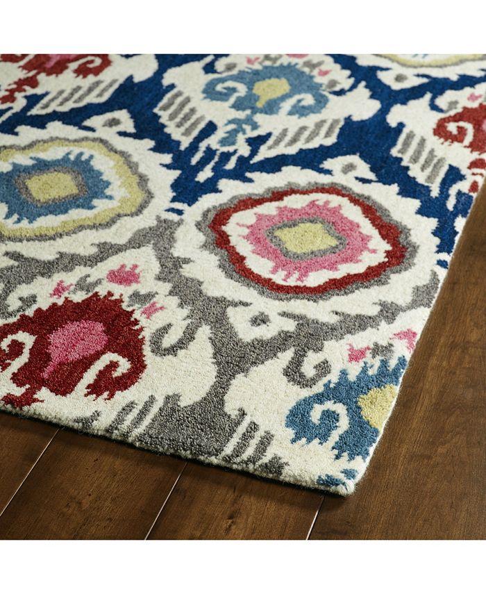 Kaleen Global Inspirations GLB0486 Multi 3'6" x 5'6" Area Rug