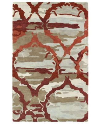 Brushstrokes BRS02-25 Red 8' x 11' Area Rug