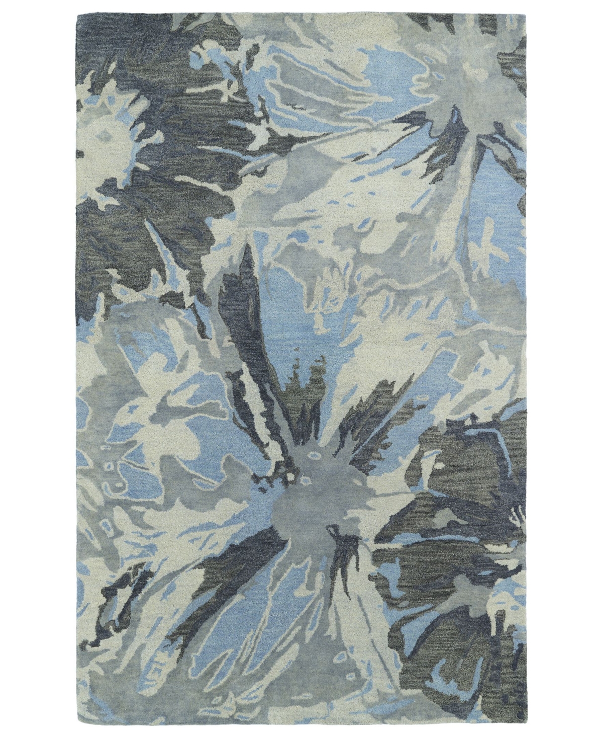 Kaleen Brushstrokes BRS06-75 Gray 3'6in x 5'6in Area Rug - Grey