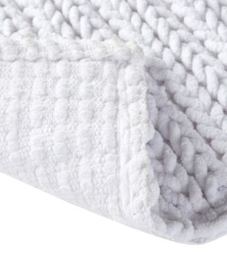 Madison Park Lasso Yarn-Dyed Cotton Chenille Bath Rug, 24" x 40"