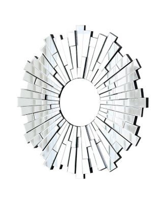 Abbyson Living - Living Crimson Round Wall Mirror