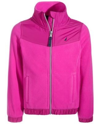 Nautica - Little Girls Zip-Up Polar Fleece Hoodie