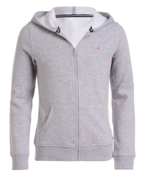 Nautica Little Girls Zip-Up Fleece Hoodie