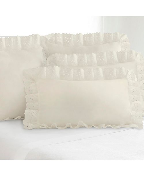 Fresh Ideas Ruffled Eyelet Pillow Euro Sham Reviews Bedding