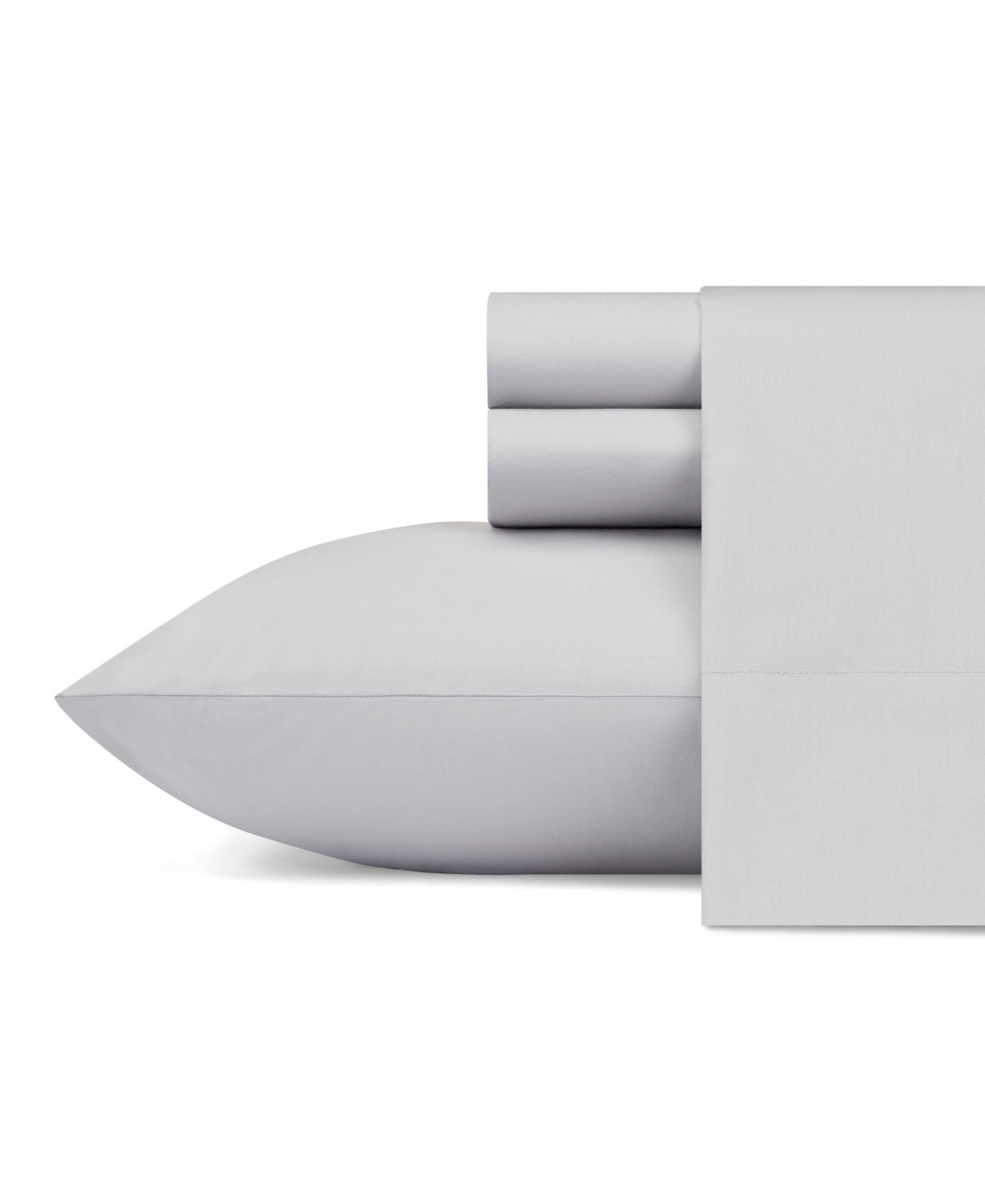Nautica Solid Cotton Percale 3-piece Sheet Set, Twin Xl Bedding In Sailing Salt