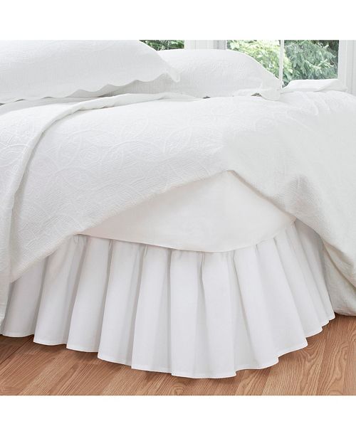 Fresh Ideas Ruffled Poplin Twin Bed Skirt & Reviews ...
