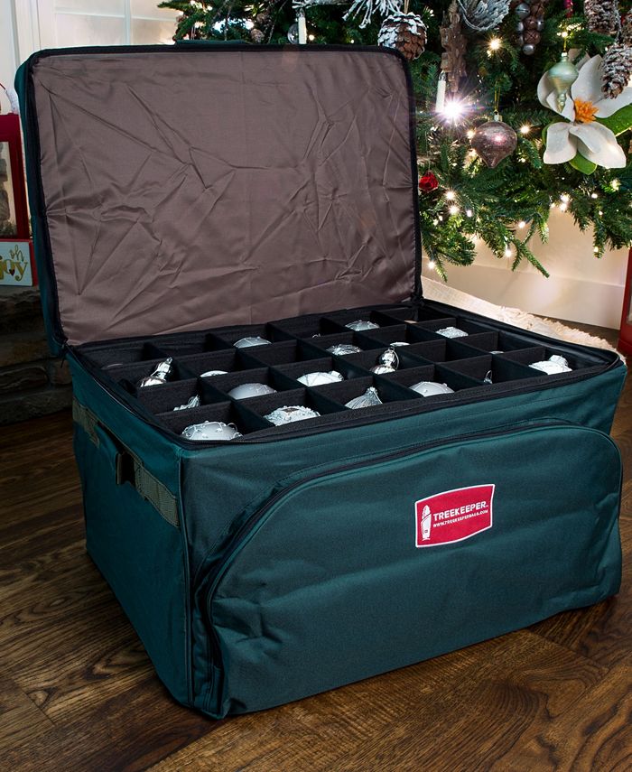 TreeKeeper Christmas Ornament Storage Box with Top Pocket Macy's