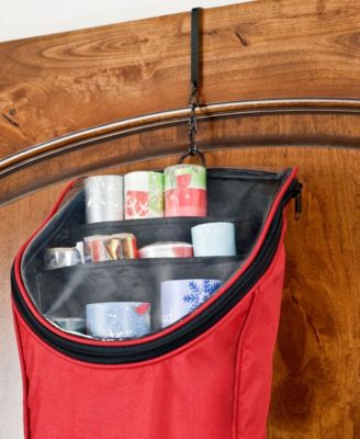 Over The Door Hanging Wrapping Paper Storage Container