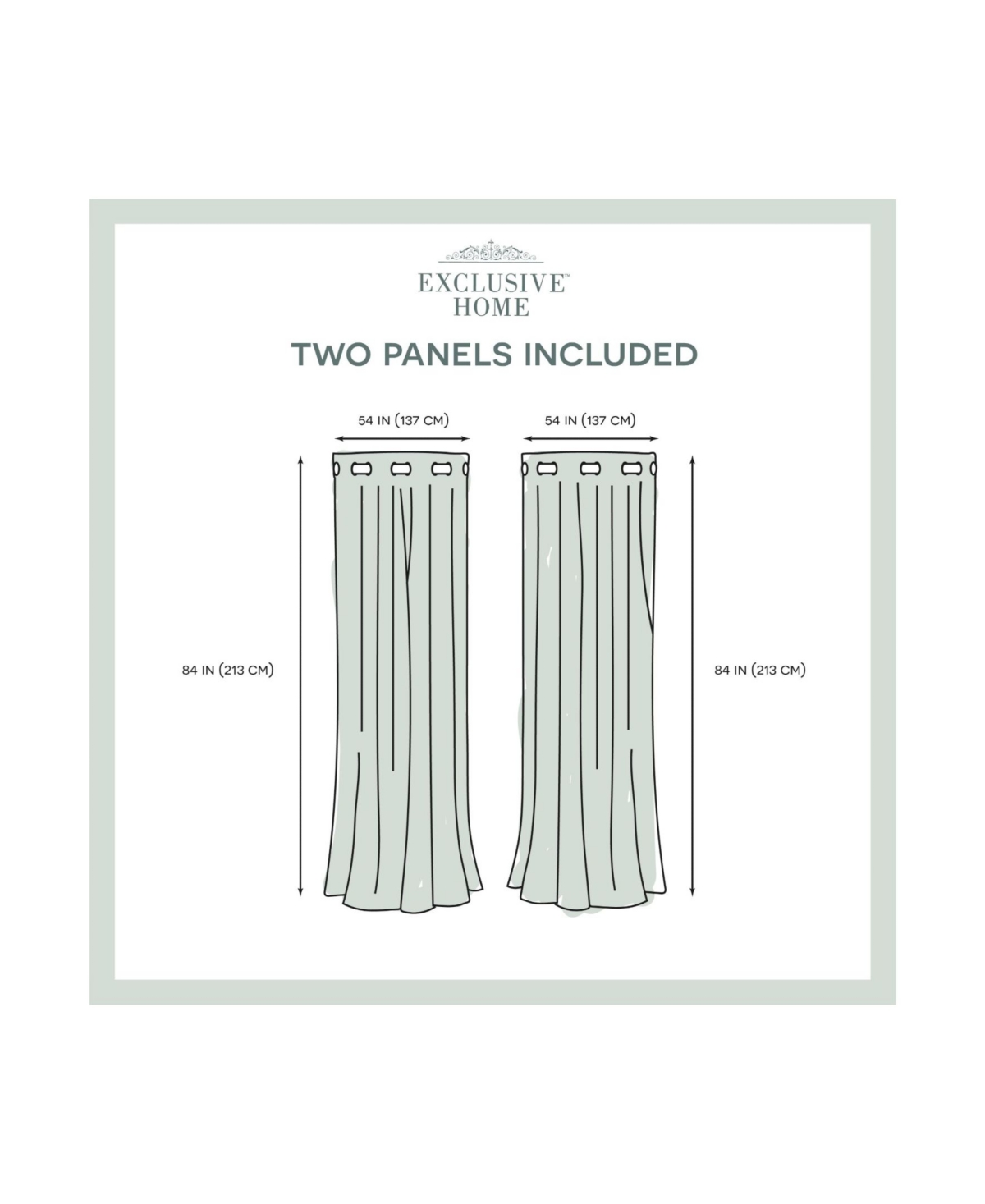 Exclusive Home Canopy Stripe Indoor/Outdoor Grommet Top Curtain Panel Pair, 54