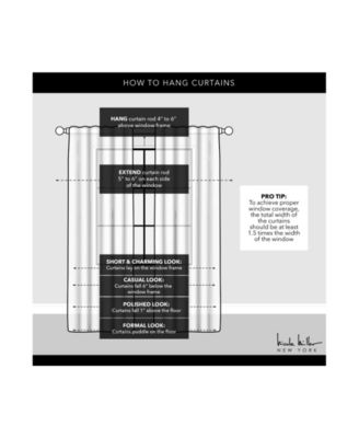 Treillage Woven Blackout Hidden Tab Top 52" X 96" Curtain Panel Pair