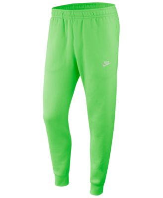 neon green nike joggers