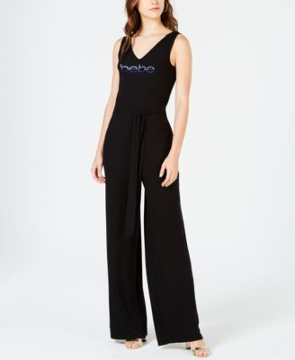 bebe logo jumpsuit