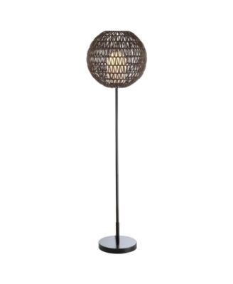 Bea 61" Outdoor Woven Globe LED Floor Lamp