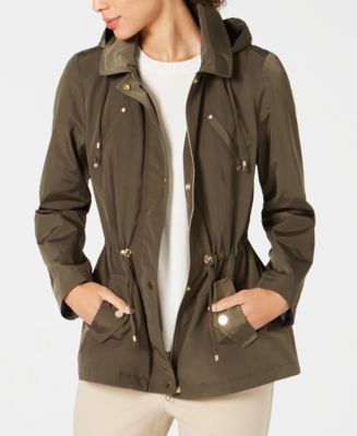 Charter Club Petite Water-Resistant Hooded Anorak Jacket, Created for ...