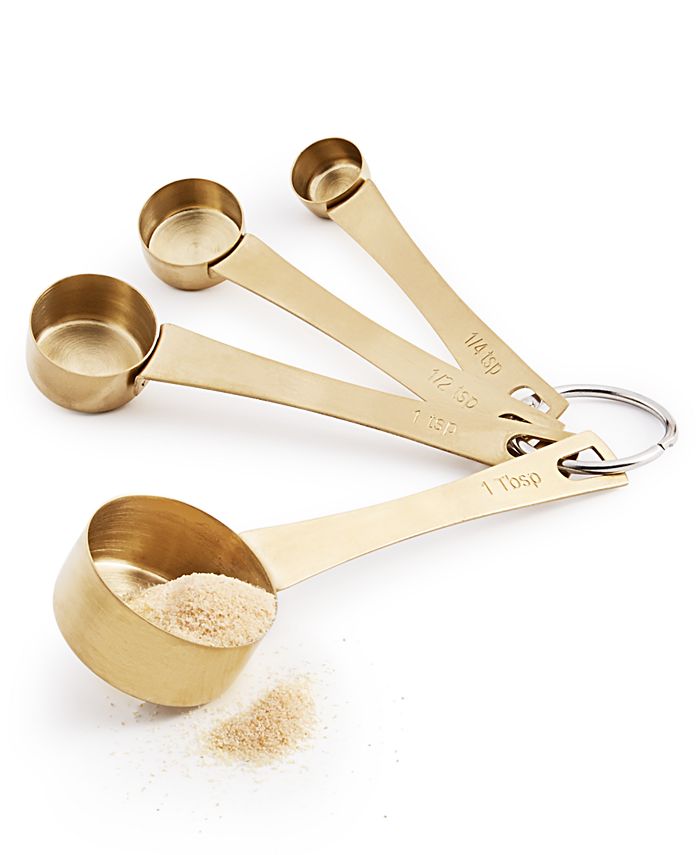 Martha Stewart Collection Self-Leveling Measuring Spoons, Set of 4, Created  for Macy's - Macy's