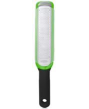 Zulay Kitchen Professional Stainless Steel Flat Handheld Cheese Grater - Green