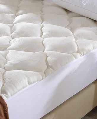 Rayon from Bamboo Fitted Down Alternative Mattress Pad, California King