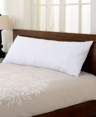 Cheer Collection - Hypoallergenic Down Alternative Side Body Pillow with Zippered Cover