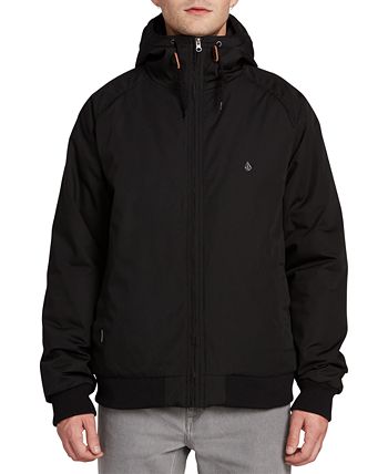 Volcom hernan insulated black bomber jacket top